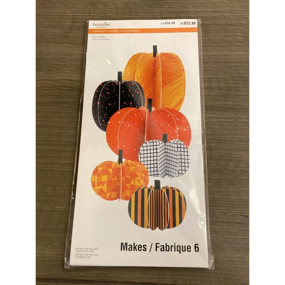 Recollections Halloween Pumpkin Kit NEW WITH TAGS